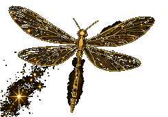 Golden dragonfly